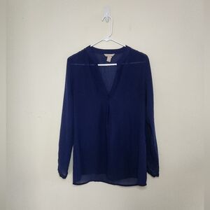 Banana Republic Navy Blue Blouse
